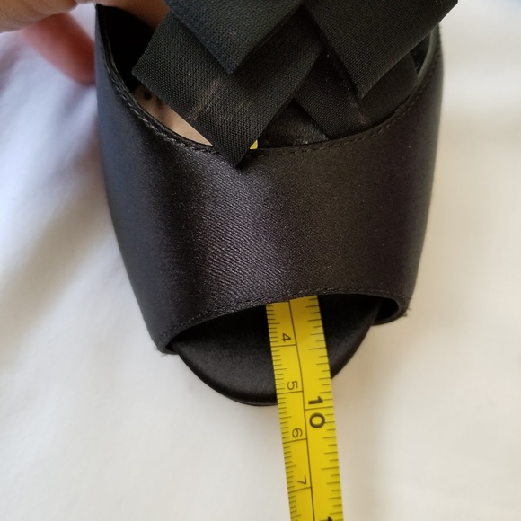 Lulu Townsend Black Satin Heels - Picture 4 of 5